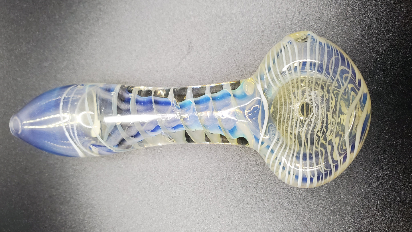 4" 40 GRAM GLASS HAND PIPE - ASSORTED COLORS