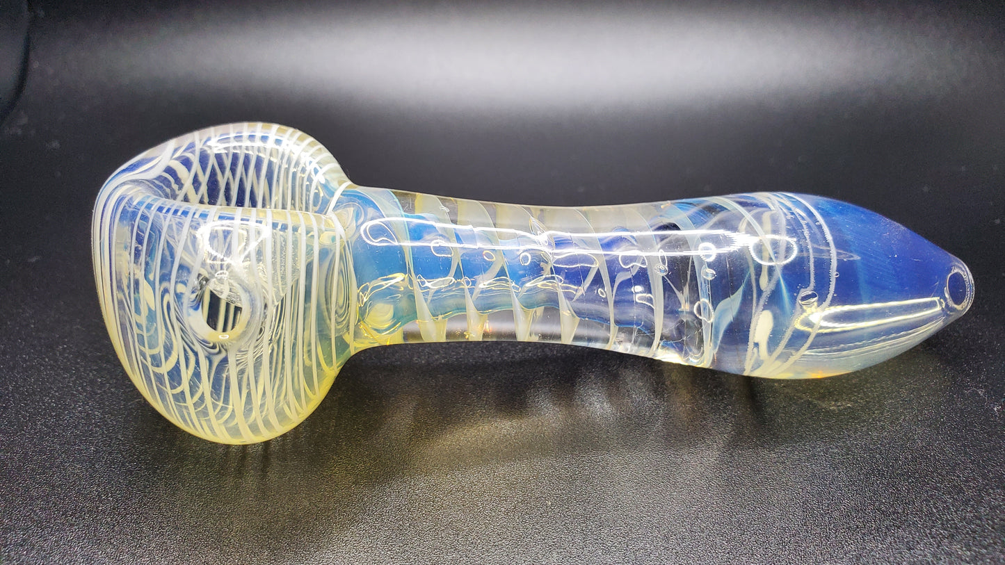 4" 40 GRAM GLASS HAND PIPE - ASSORTED COLORS